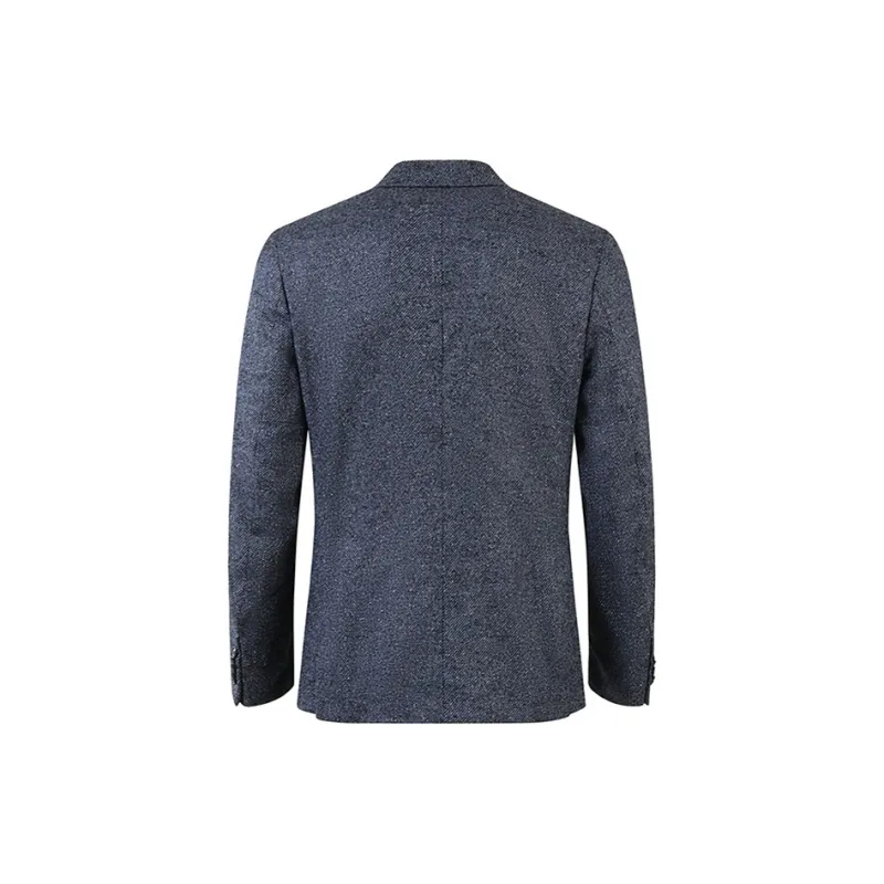 Zegna SS24 Business Suit Coat Men's Dark Blue-1