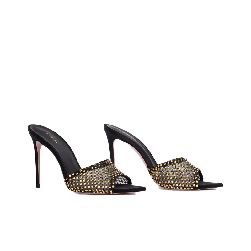 Le Silla Gilda 100mm Crystal embellished Sandals Women's-2