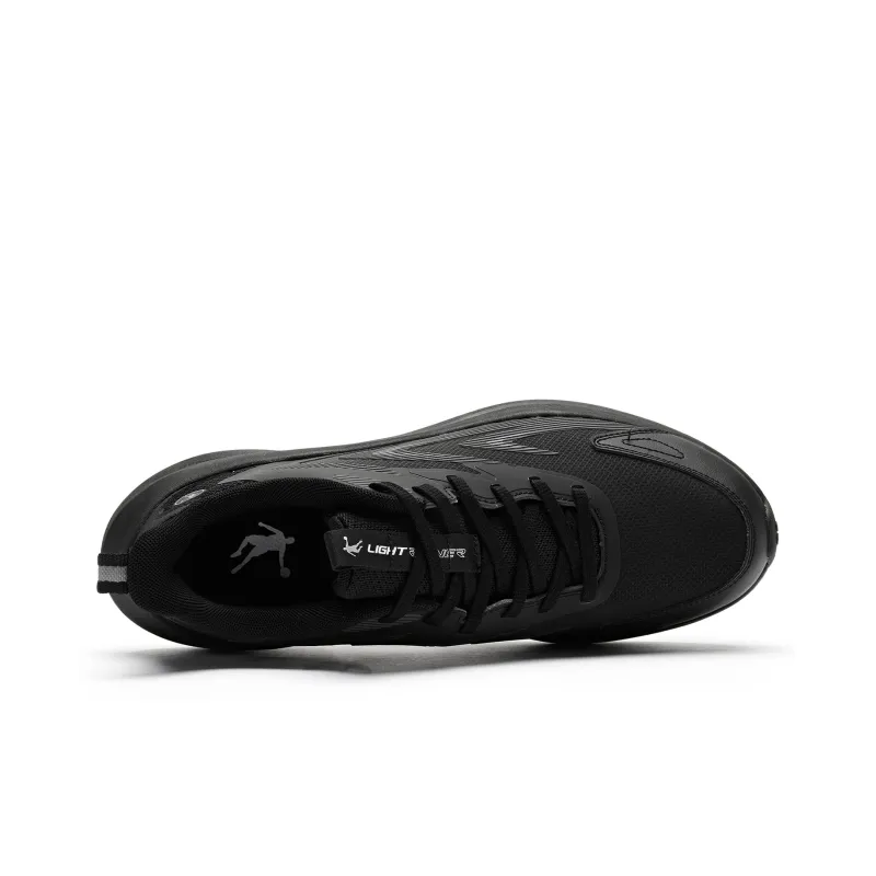 QIAODAN The Support Is Non slip Low Top Running Shoes Men's Black-3