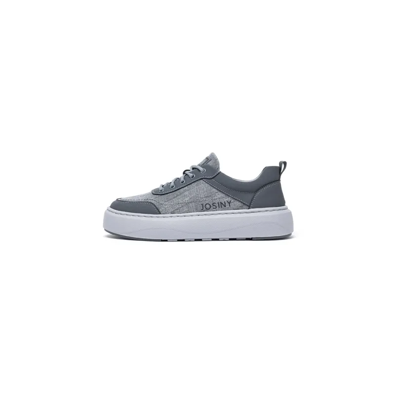 JOSINY Breathable Water-Resistant Wear-Resistant Cushioning Height Increasing Low-Top Skateboard Shoes Men's-6