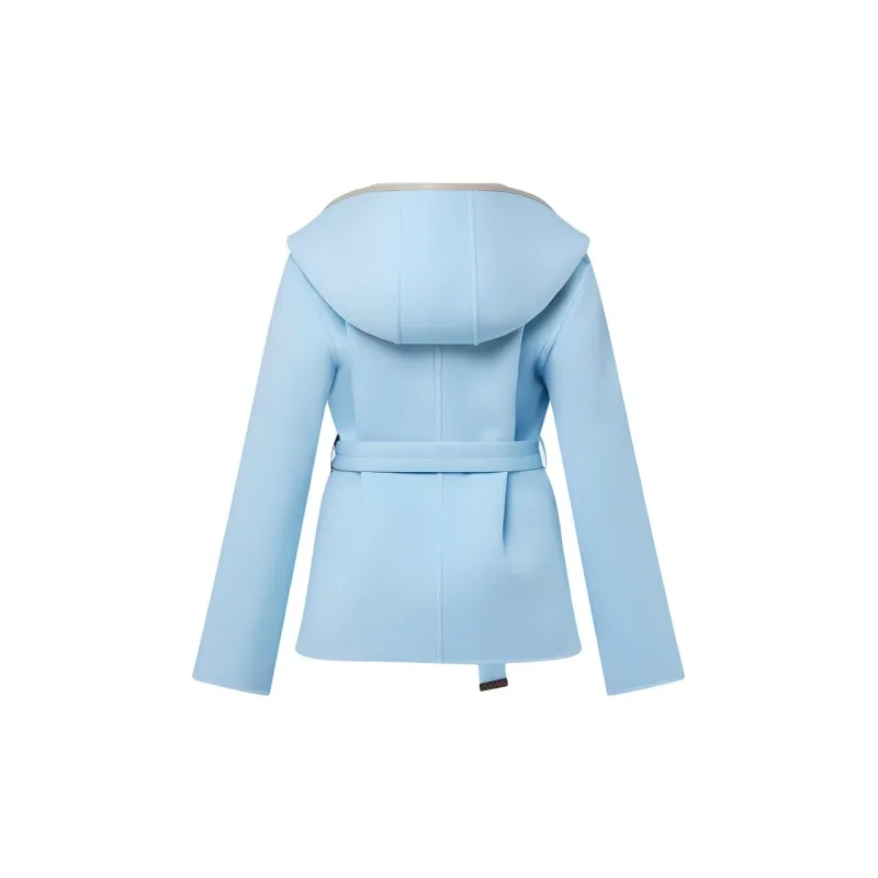 LOUIS VUITTON Reversible Signature Short Hooded Wrap Coat-1
