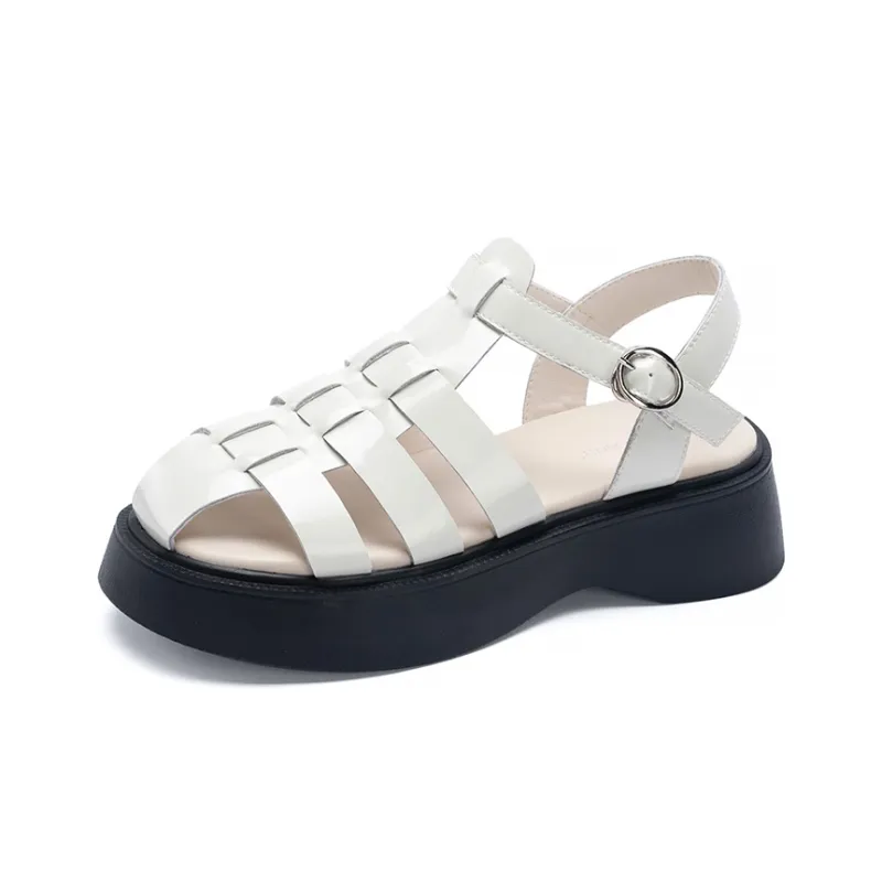 MALEMONKEY Roman Sandals 4.5cm Women's Black-10