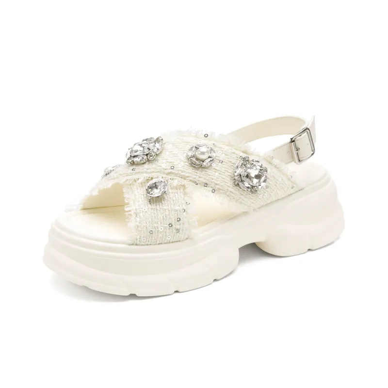 D:FUSE SCANDINAVIA Home Sandal Sports Sandals Beach Sandals Women's Beige-1