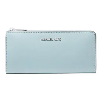 MICHAEL KORS Jet Set Travel Saffiano Leather Wallet Large Size Women's Distant Horizon Blue