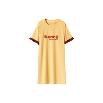 Close fitting Areas Nightgown Women's