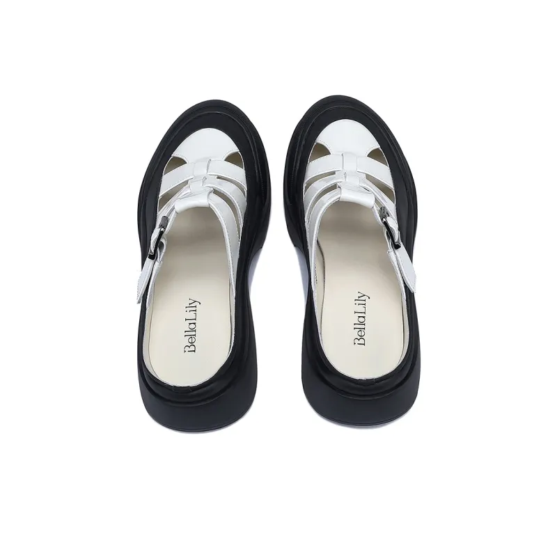 BELLALILY Wrap toe Slippers Women's-8