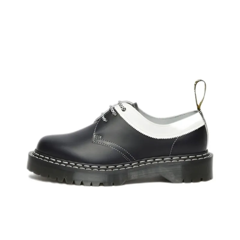 Dr. Martens 1461Bex Smooth Contrast Leather Oxford Shoes 'Black White'-0