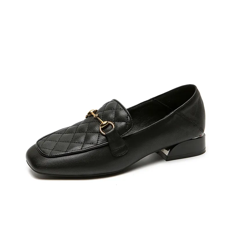 FOXER Casual Single Shoes 3cm Women's Black-0
