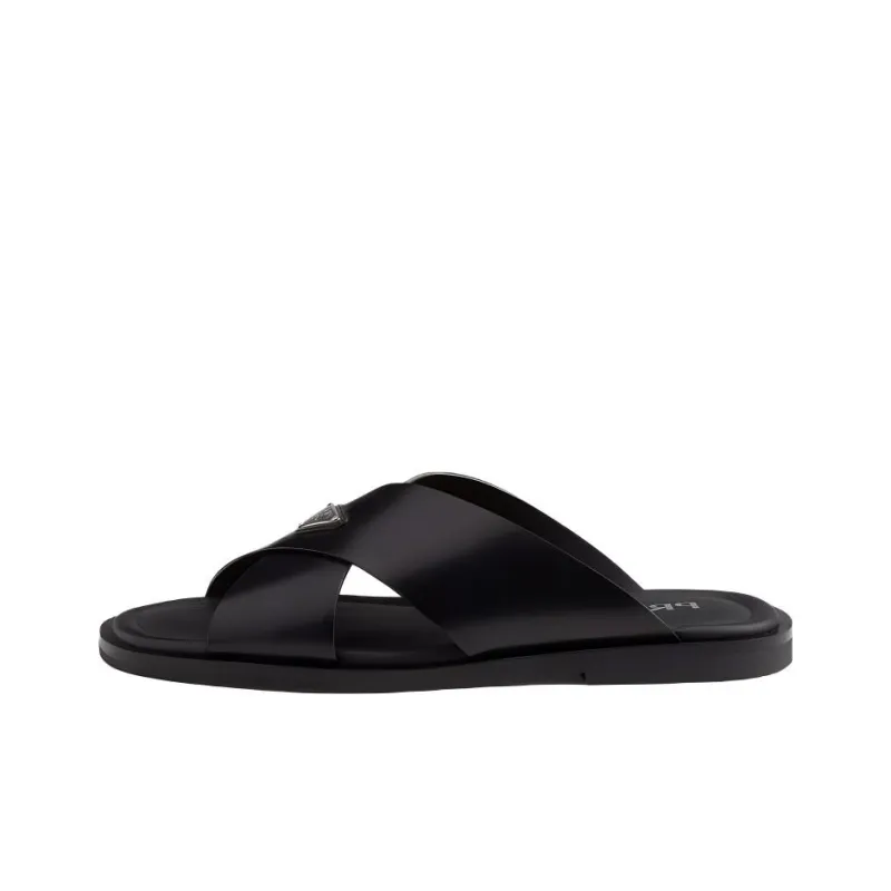 PRADA Slide Slippers Men's Black-0