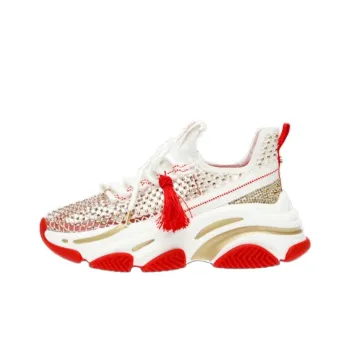 STEVE MADDEN Low-Top Casual Shoes Women's White Red