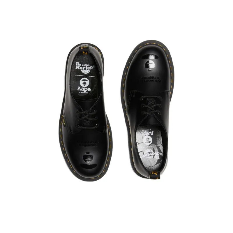Dr.Martens X Aape 1461 Smooth Leather Oxford Shoes 'Black'-4