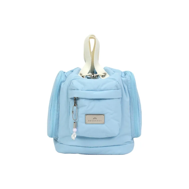 Doughnut Nylon Backpack Unisex Clear Blue-0