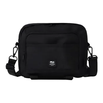 FILA Polyester, Polyester Messenger Bag, Crossbody Bag, Shoulder Bag Regular Unisex Black
