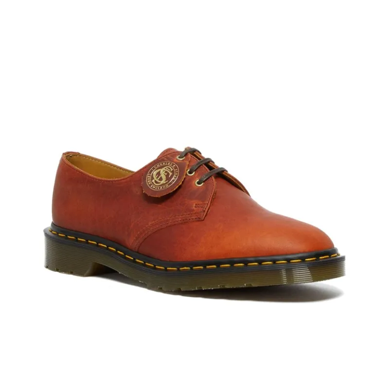 Dr.Martens 1461 Made In England Classic Oil Leather Oxford Shoes 'Dark Brown'-2