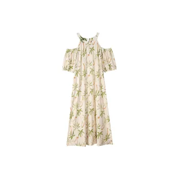 XUANZHITING Nightgown Women's Light Apricot