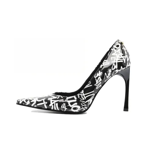 VERSACE JEANS Couture High Heels Women's Black/White