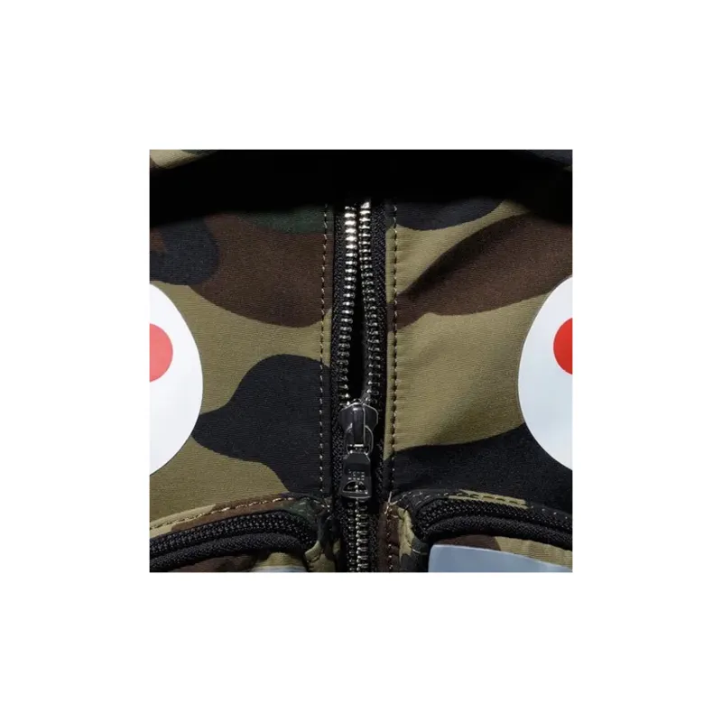 A BATHING APE Nylon Fabric Backpack Regular Unisex Camouflage Yellow-3