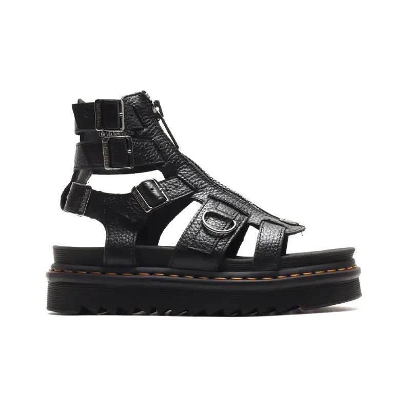 Dr.Martens Olson Platform Sandles Black Women's-1
