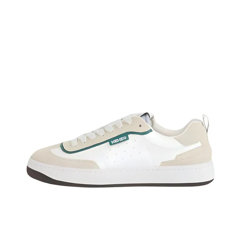 KENZO Kourt 80 Anti-Slip And Wear-Resistant Coverage Low-Top Casual Shoes Men's White-0