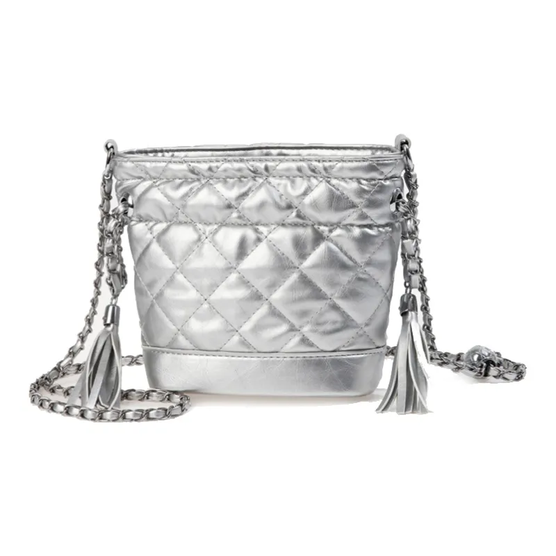 Bywhich PU Crossbody Bags Shoulder Bags Regular Women's Black Silver Ecru-2