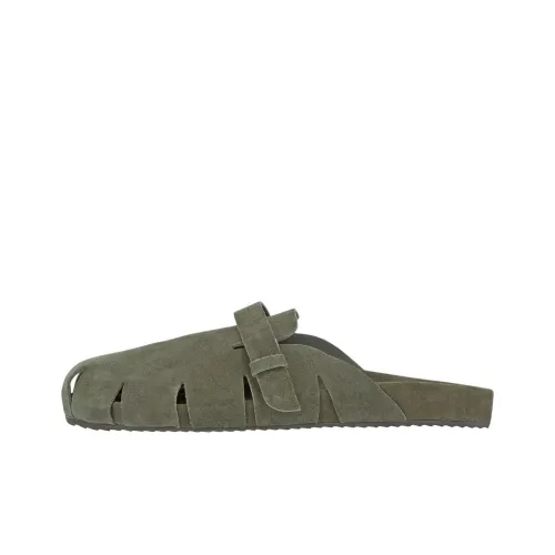 ANCIENT GREEK SANDALS Wrap-toe Slippers Men's Green