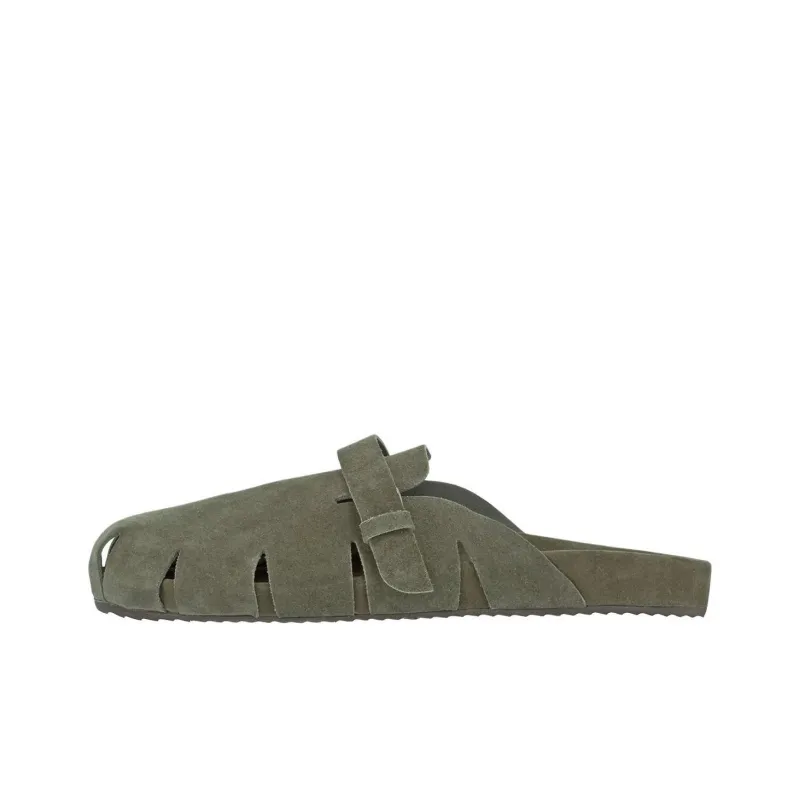 ANCIENT GREEK SANDALS Wrap-toe Slippers Men's Green-0