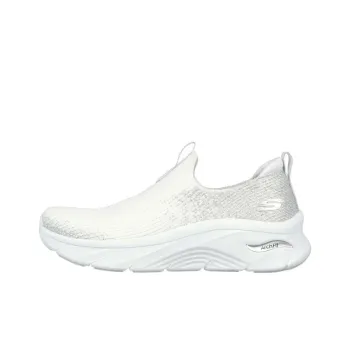 Skechers ARCH FIT D'LUX Anti-Slip Wear-Resistant Low-Top Casual Shoes Women's White