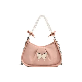 Bywhich PU One Shoulder Handbags Regular Women's Blue/White/Pink/Black