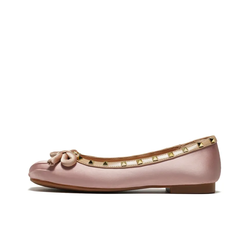 ST&SAT Women's Casual Shoes Pink Apricot Silver-1