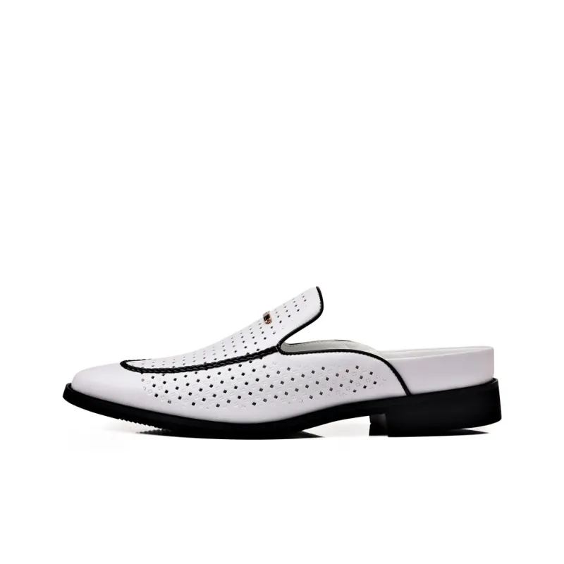 LUOMAIKE Rubber Sole Abrasion Resistant Slip Resistant Wrap toe Slippers Men's-5