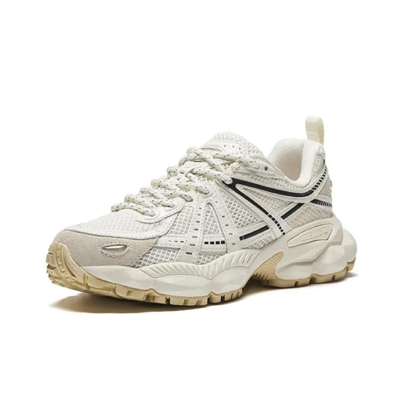 Anta Champion Series Cushioned Slip Resistant Low Top Casual Shoes Women's White Black-1
