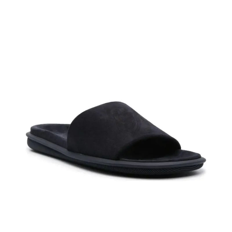 GIORGIO ARMANI Logo Embossed Slip On Slides-2