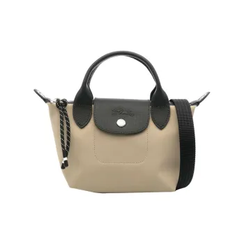 LONGCHAMP Le Pliage Energy Recycled Canvas Shoulder Bag Crossbody Bag Handbag Extra Small Women's Clay