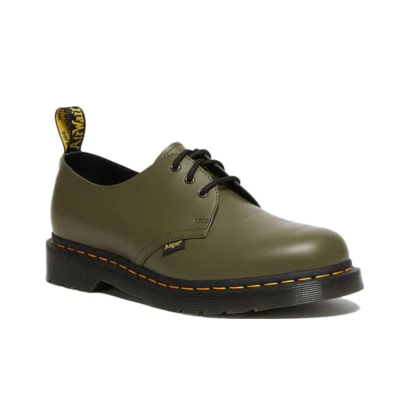 Dr. Martens 1461 Aape Smooth Leather Oxford 'Olive Green'-1