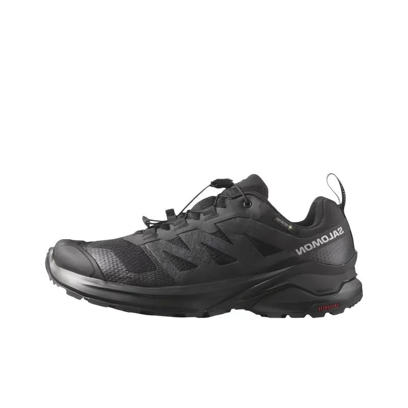 SALOMON X Adventure Slip Resistant, Abrasion Resistant, Balance Grip Low Top Hiking Shoes Men's Black-0