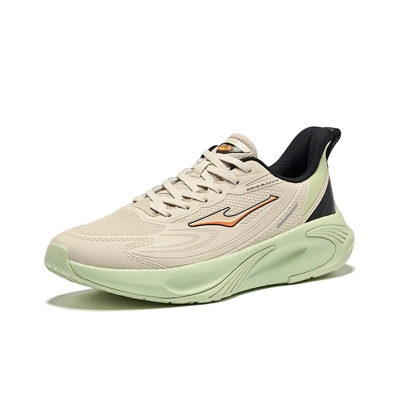 Erke Cushioned Wear Resistant Breathable Low Top Sprint Running Shoes Men's Birch Wood-2