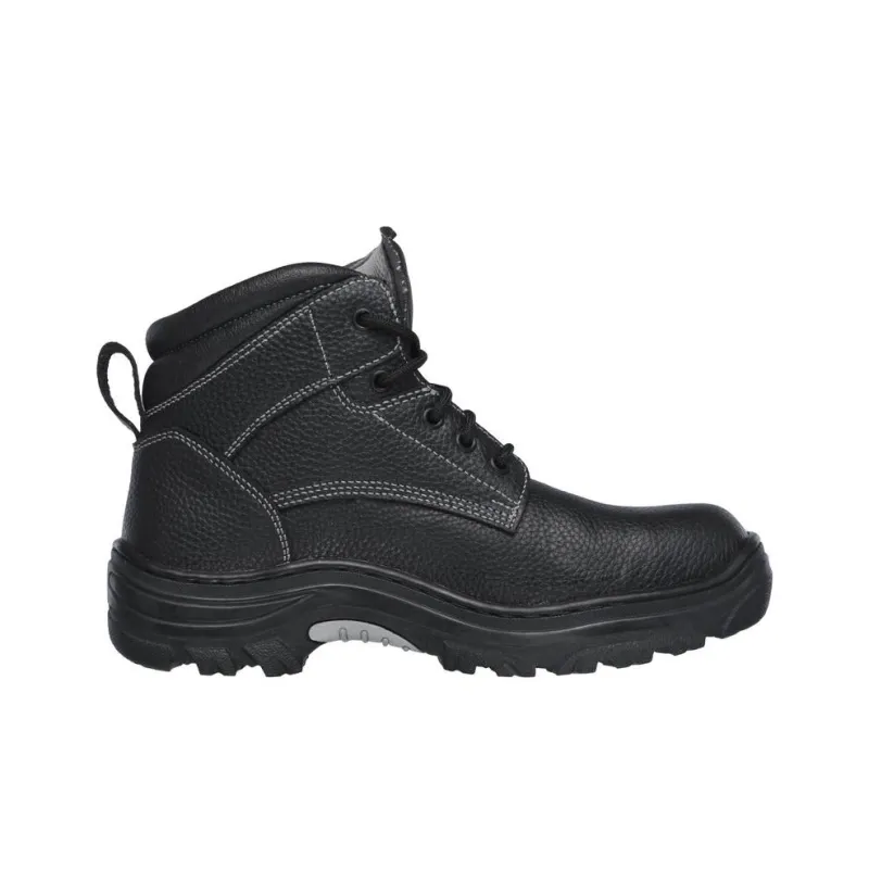 Skechers Work Ankle Boots Men's Black Gray Color-1