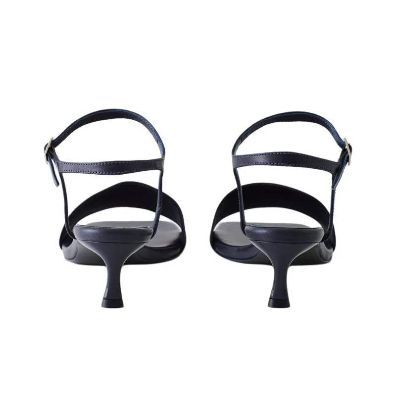 TIBI Wilbur Strap Sandals 4.5cm Women's Dark Blue-4