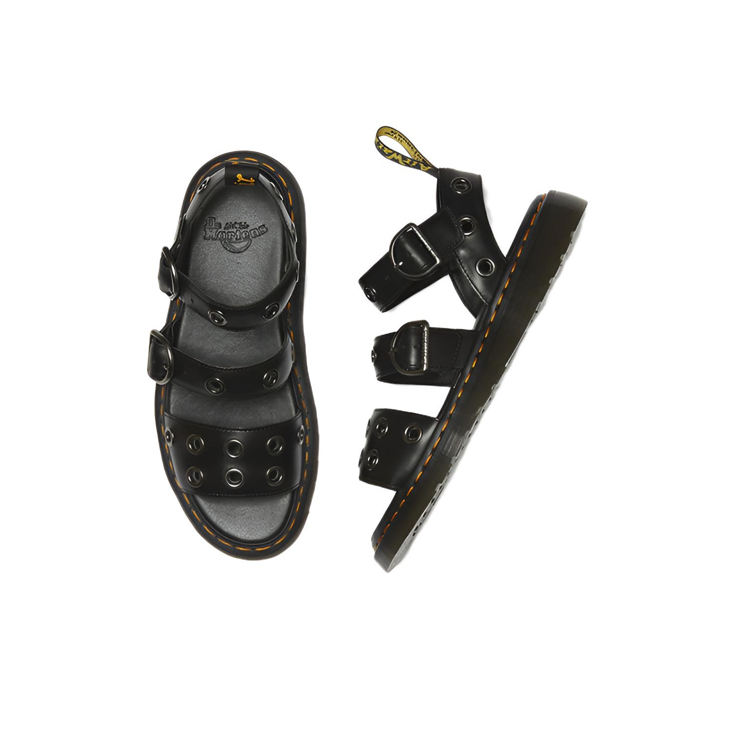 新品 ドクターマーチン グリフォン DR.MARTENS GRYPHON 23 Gryphon Brando Leather Gladiator Sandals in Black Brando