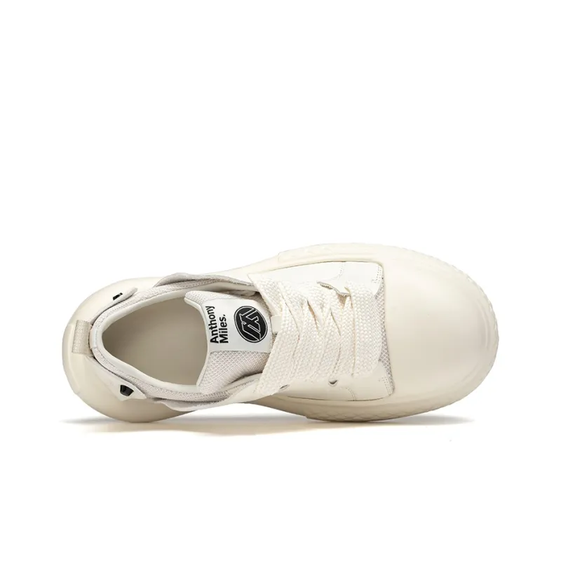 Anthony Miles Low Top Skateboard Shoes Men's Ecru-2
