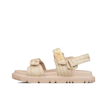 DIOR DiorAct Stylish Sandals Women's Yellow Hemp