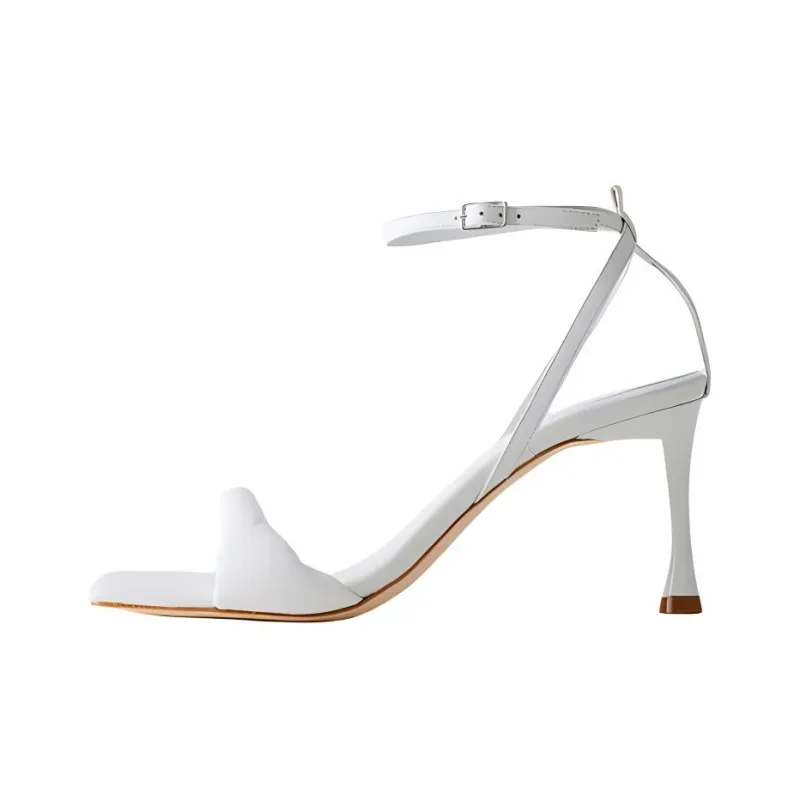 TIBI Hugh Strap Sandals 7.5cm Women's White-0
