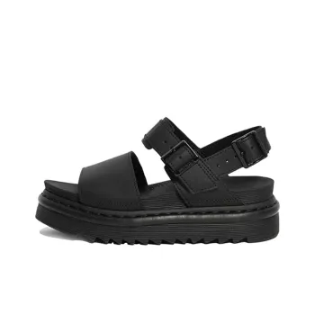 Dr.Martens Voss Leather Strap Sandals Black Women's