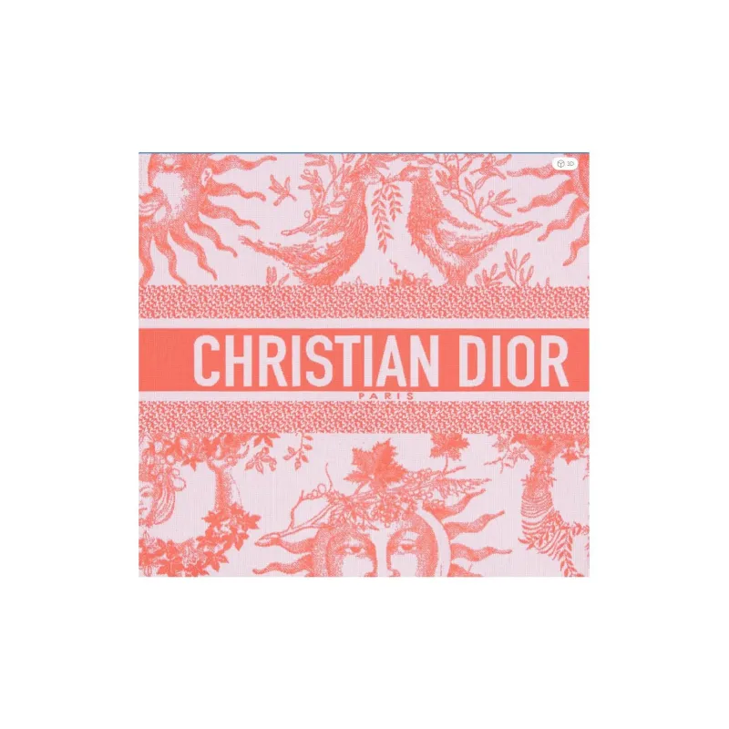 DIOR Technical Fabric Clutch Women's Coral Red-2