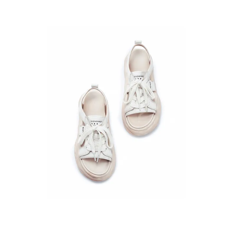 MALEMONKEY Roman Sandals 4.5CM Women's Beige-3