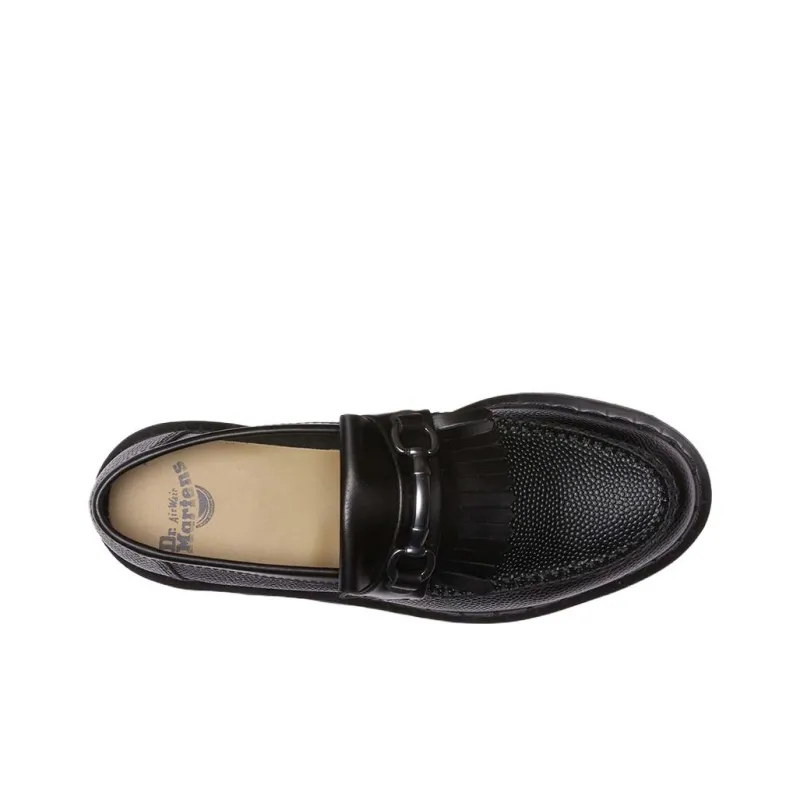 Dr. Martens Adrian Snaffle Pebble Grain Leather Kiltie Loafer Black-2
