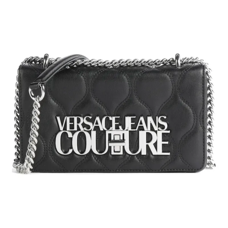 VERSACE JEANS COUTURE Polyurethane Shoulder Bag, Crossbody Bag Regular Women's Black-2
