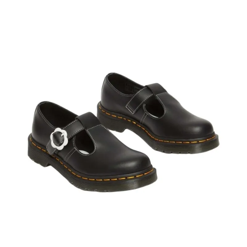 Dr.Martens Polley Smooth Leather Mary Janes 'Black' Women's-2
