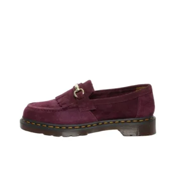 Dr.Martens Snaffle Suede Loafers 'Plum'