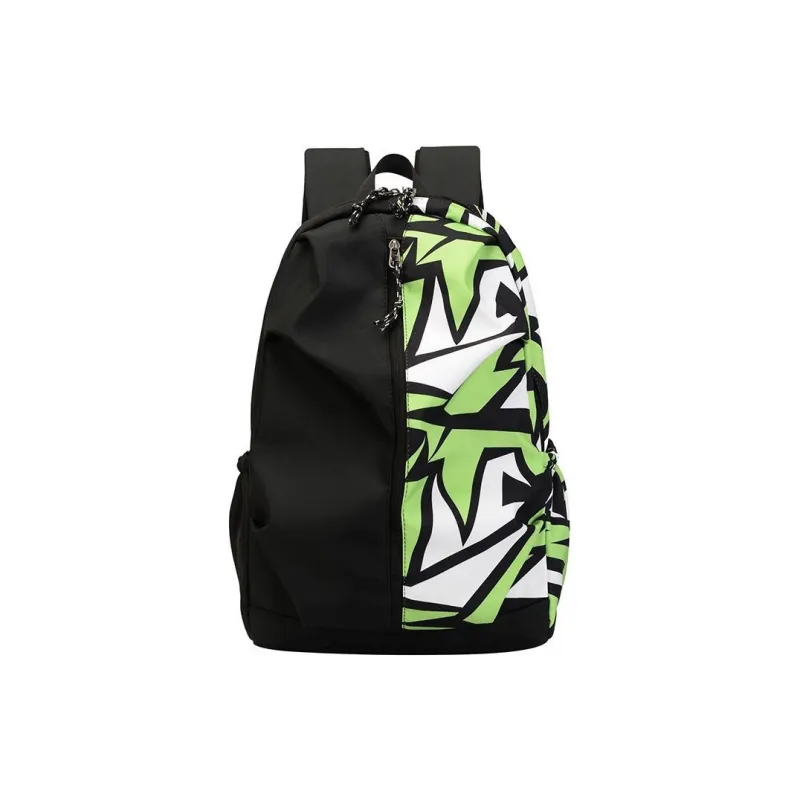 Dusen Kangaroo Nylon Backpack Unisex White/Red/Green-0